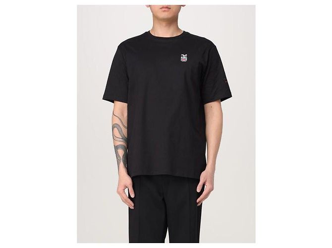 Bally Kurzarm-T-Shirt mit Wappen-Logo Schwarz - Ansicht 4