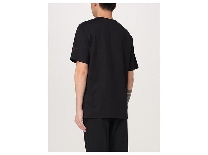 Bally Kurzarm-T-Shirt mit Wappen-Logo Schwarz - Ansicht 6