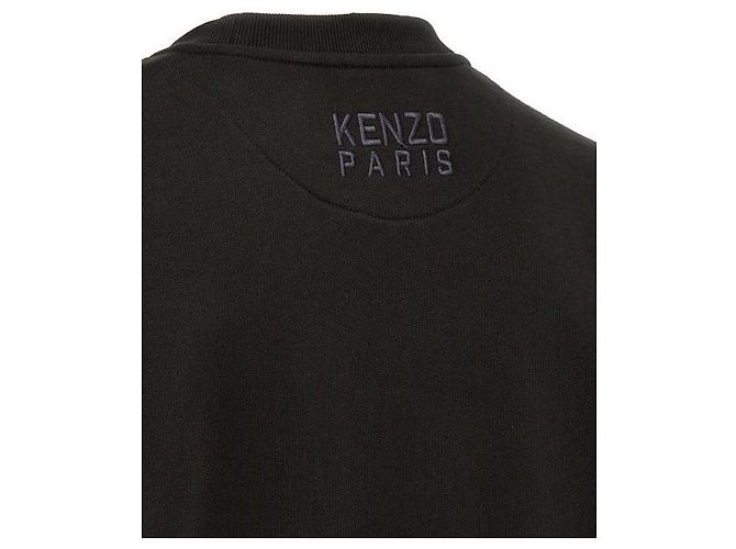 Kenzo Bestickter Happy Tiger Sweatshirt Schwarz - Ansicht 7