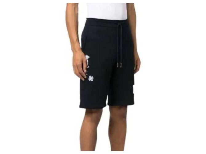 Thom Browne Embroidered Drawstring Shorts Blue - view 5