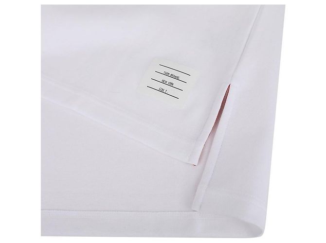 Thom Browne Kurzarm-T-Shirt aus Baumwolle Rugby - Ansicht 10