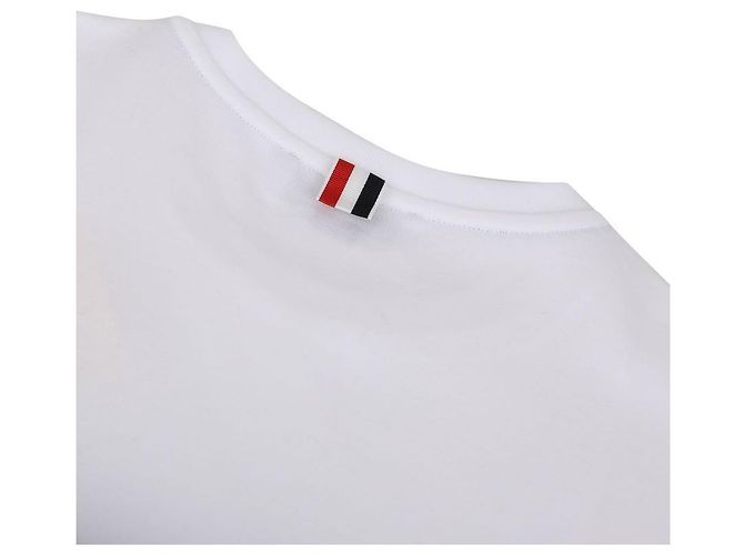 Thom Browne Kurzarm-T-Shirt aus Baumwolle Rugby - Ansicht 7
