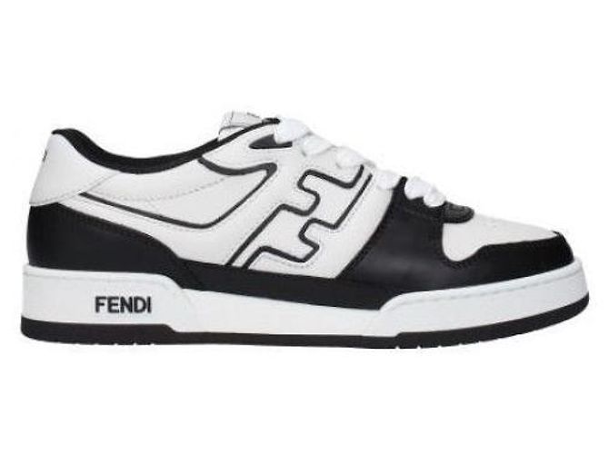 Fendi Sneakers basse in pelle Nero - vista 4