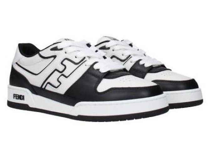 Fendi Sneakers basse in pelle Nero - vista 5