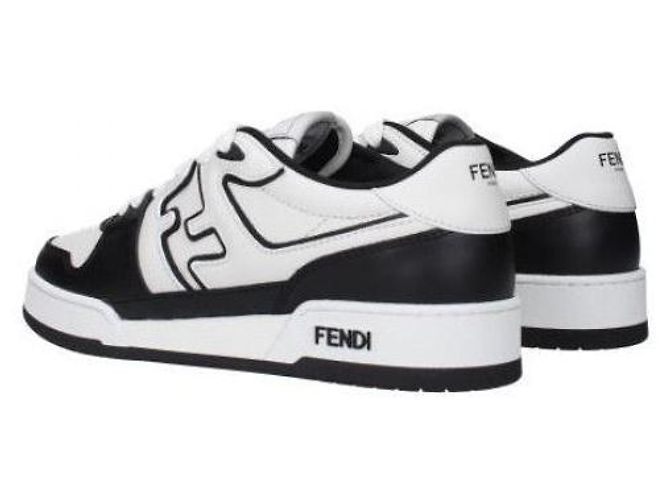 Fendi Sneakers basse in pelle Nero - vista 7
