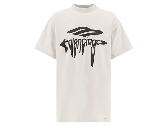 Balenciaga Oversized T-Shirt Weiß - Ansicht 4