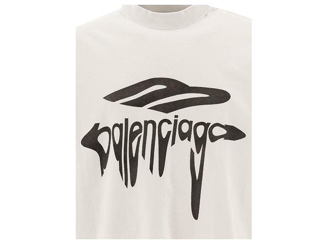 Balenciaga Oversized T-Shirt Weiß - Ansicht 6