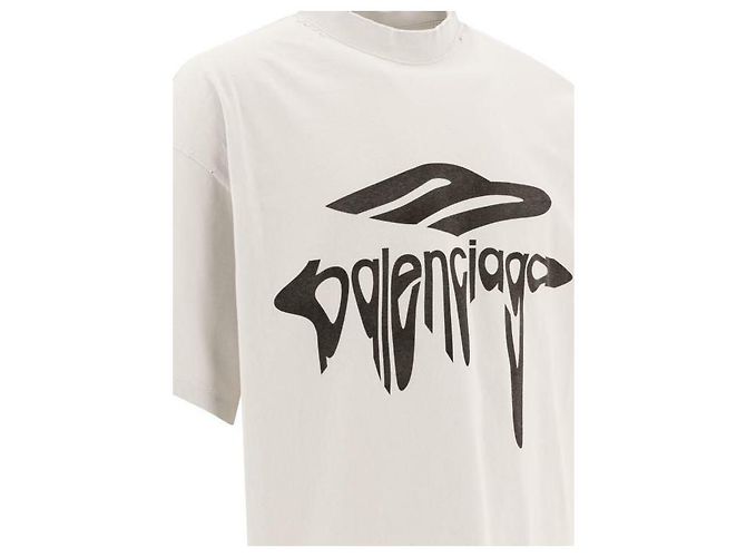 Balenciaga Oversized T-Shirt Weiß - Ansicht 7