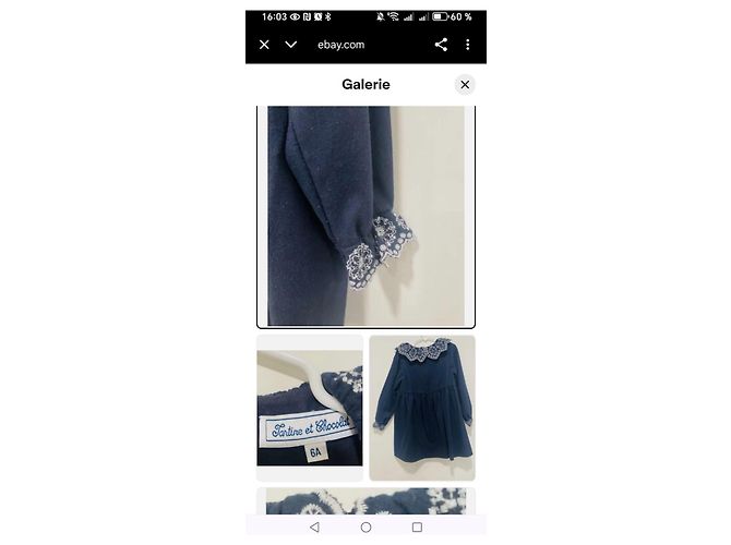 Tartine et Chocolat Chic Partykleid für Mädchen Marineblau - Ansicht 10