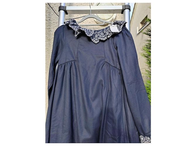 Tartine et Chocolat Chic Partykleid für Mädchen Marineblau - Ansicht 7