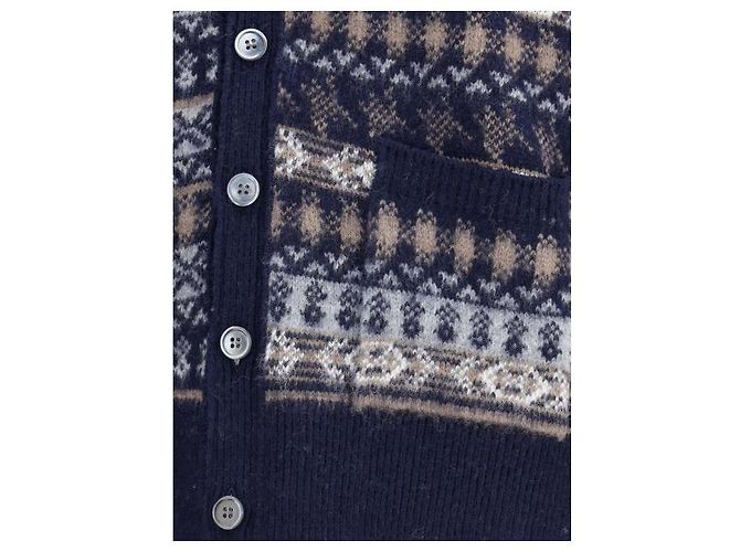 Thom Browne Coppia in misto lana merino Shetland spazzolata - vista 6