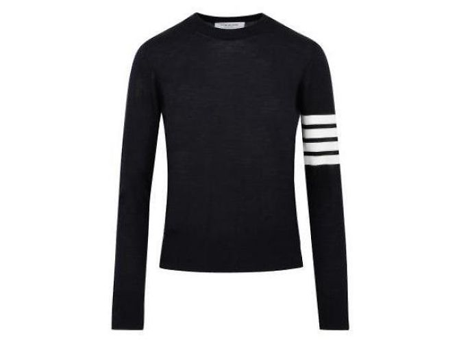 Thom Browne Suéter de lana relajado de punto Azul - vista 5