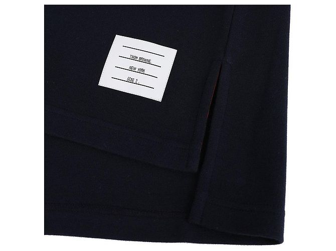 Thom Browne Rugby-Polo aus Baumwolle Blau - Ansicht 10