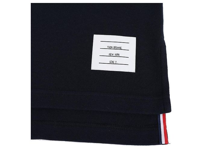 Thom Browne Rugby-Polo aus Baumwolle Blau - Ansicht 9