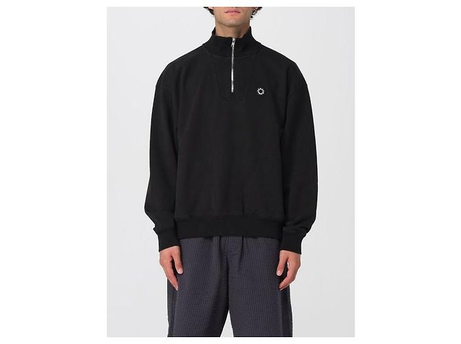 Kenzo Sweatshirt mit Blumenstickerei Schwarz - Ansicht 4