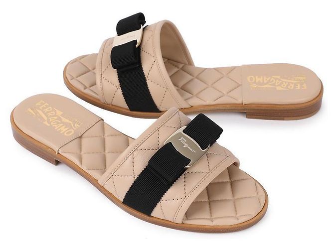 Salvatore Ferragamo Slide BEIGE Marrone - vista 5