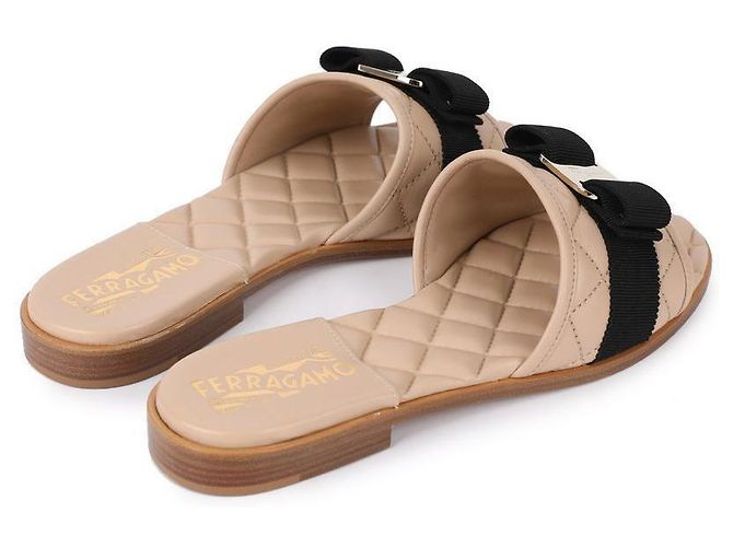 Salvatore Ferragamo Slide BEIGE Marrone - vista 8