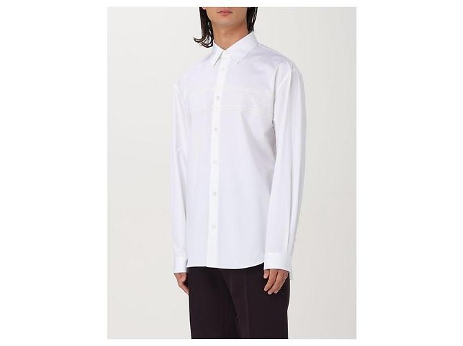 Gucci Camicia in cotone ricamata ZAQQU Rosso - vista 7