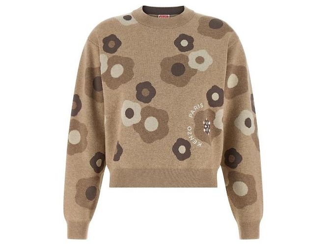 Kenzo Pull brodé Marron - vue 4
