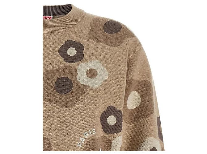 Kenzo Pull brodé Marron - vue 6
