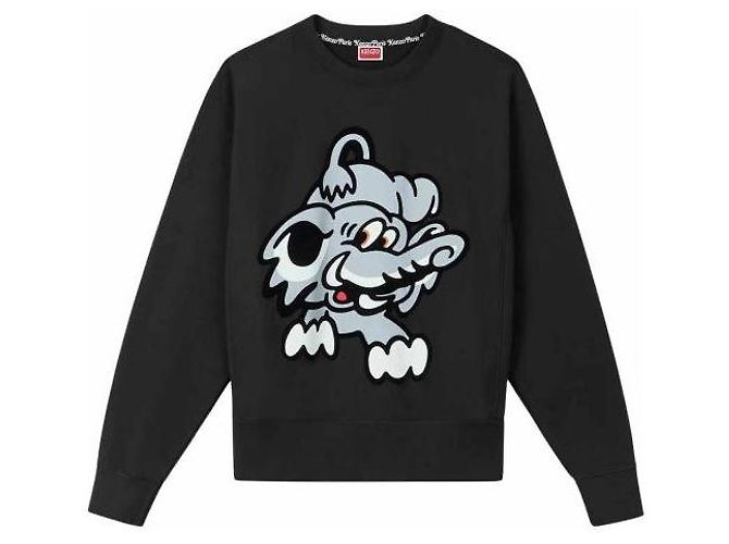 Kenzo Baumwoll-Sweatshirt Schwarz - Ansicht 4