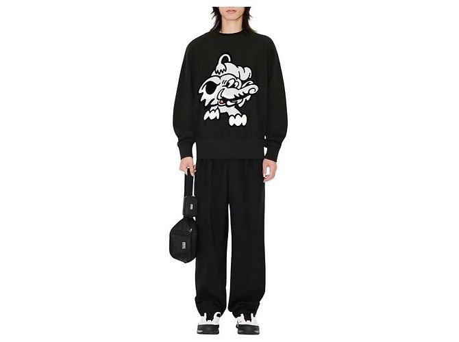 Kenzo Baumwoll-Sweatshirt Schwarz - Ansicht 6