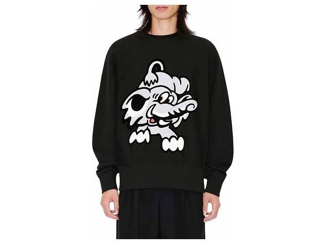 Kenzo Baumwoll-Sweatshirt Schwarz - Ansicht 7
