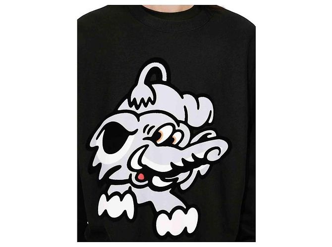 Kenzo Baumwoll-Sweatshirt Schwarz - Ansicht 9