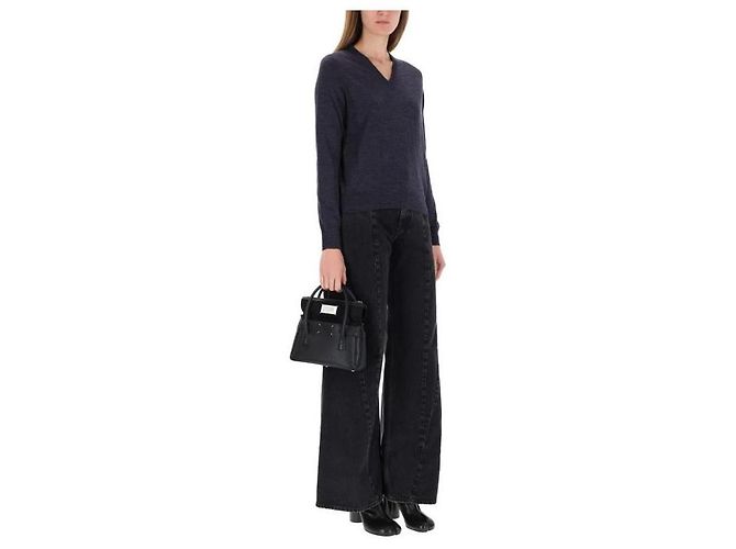 Maison Martin Margiela Suéter de lana Azul - vista 5