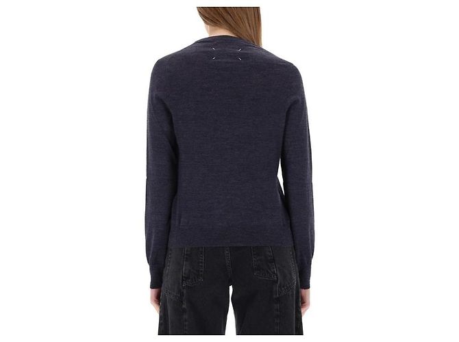Maison Martin Margiela Suéter de lana Azul - vista 6