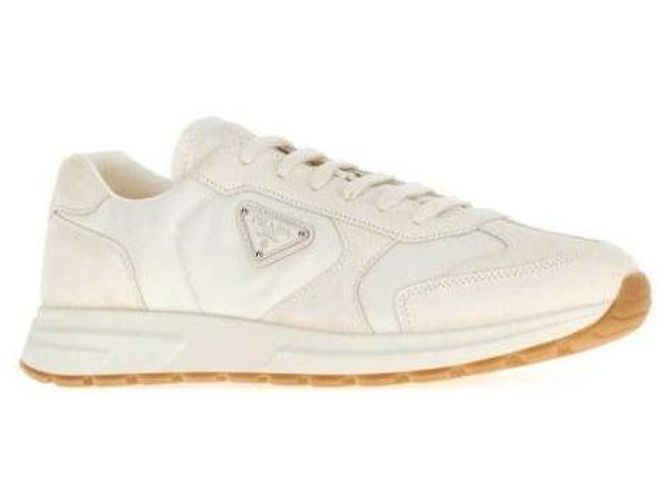Prada Baskets en daim et Re-Nylon - vue 5