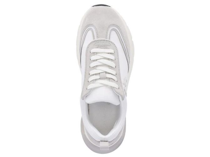 Tory Burch Sneakers Mohair Good Luck Trainer Bianco - vista 8