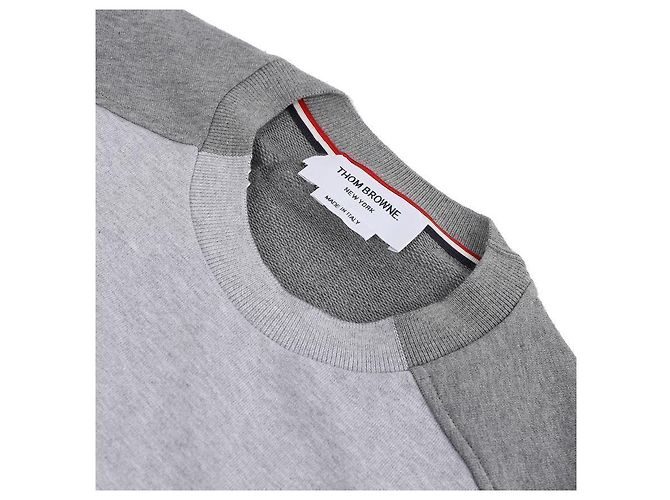 Thom Browne Herren Sweatshirt mit Streifen Braun - Ansicht 5