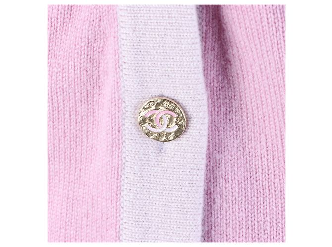 Chanel Cashmere-Cardigan Lila - Ansicht 4