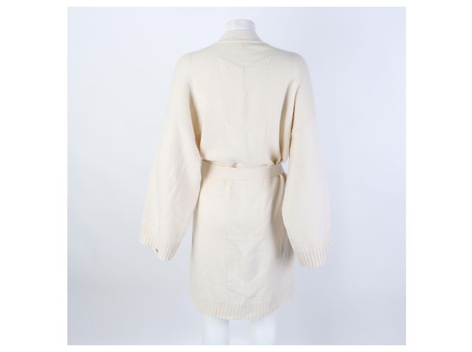 Cashmere-Cardigan von Hermès Weiß - Ansicht 3