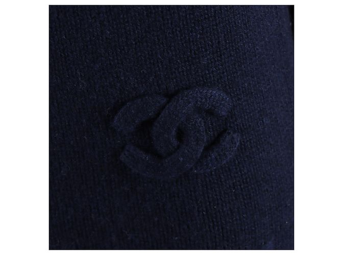 Chanel Suéter de Cachemira de Manga Larga Azul - vista 4