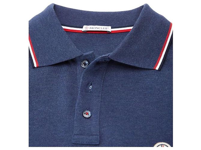 Polo da Uomo Moncler Blu Navy - vista 2
