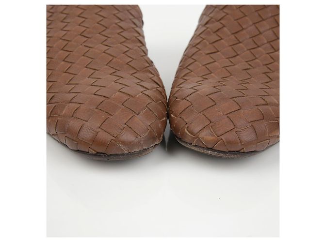 Bottega Veneta Mocassino Intrecciato Taglia Marrone - vista 5