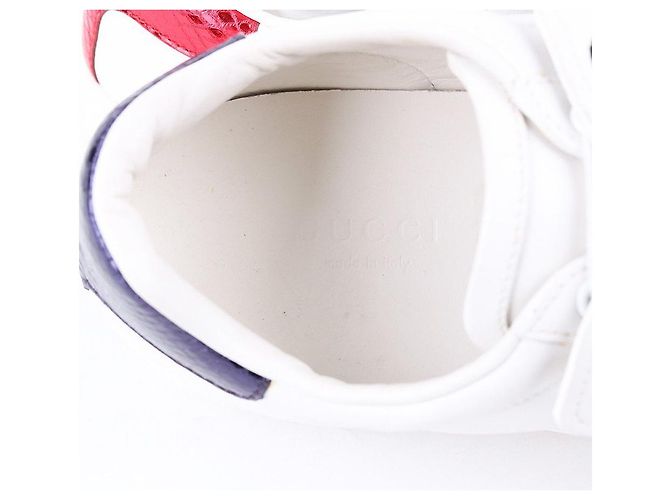 Gucci Baskets Ace Patch Chat Enragé Blanc - vue 9