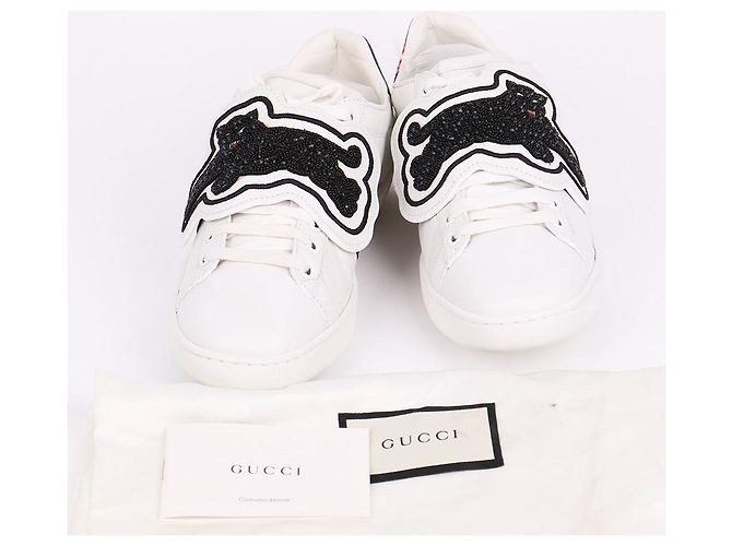 Gucci Sneakers da donna con patch Tigre Nero - vista 11