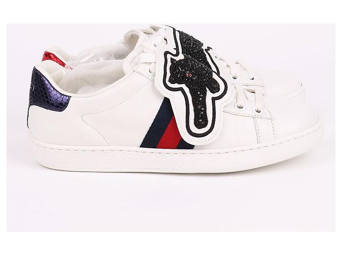 Gucci Sneakers da donna con patch Tigre Nero - vista 6