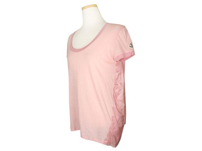 Moncler Rogipink Kurzarm-Top mit Raffung hinten - Ansicht 2