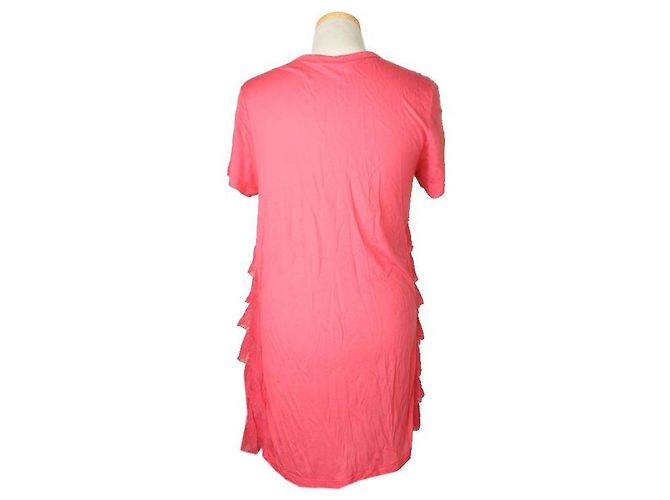 Valentino Kurzes Oberteil mit rotem Spitzenbesatz Pink - Ansicht 3