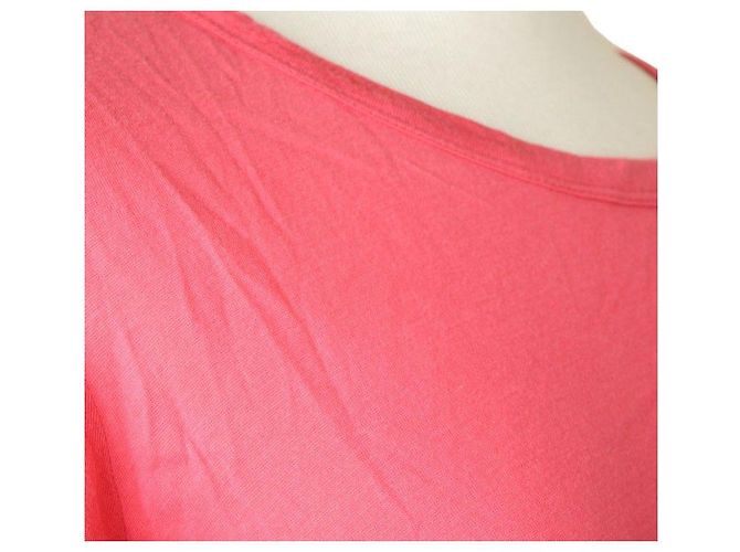 Valentino Kurzes Oberteil mit rotem Spitzenbesatz Pink - Ansicht 5