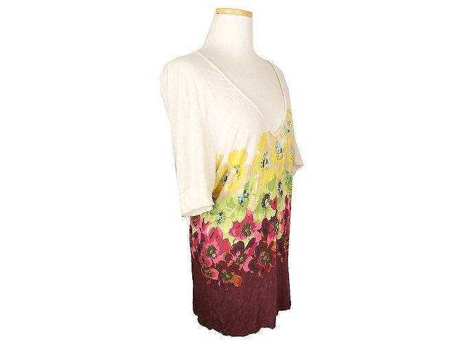 Kenzo Top suelto de múltiples patrones en marfil Multicolor - vista 2
