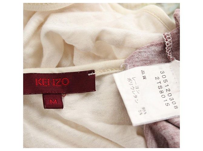 Kenzo Top suelto de múltiples patrones en marfil Multicolor - vista 5