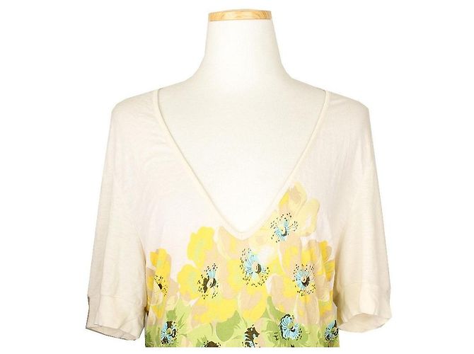 Kenzo Top suelto de múltiples patrones en marfil Multicolor - vista 6