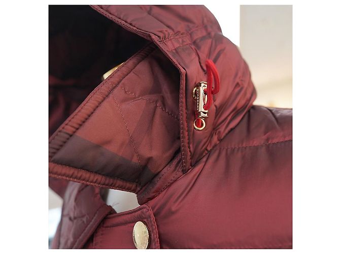 Burberry Chaqueta larga acolchada Ashmoore Burdeos Roja - vista 10