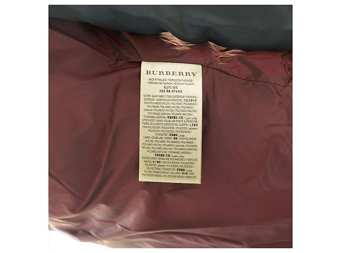 Burberry Chaqueta larga acolchada Ashmoore Burdeos Roja - vista 22