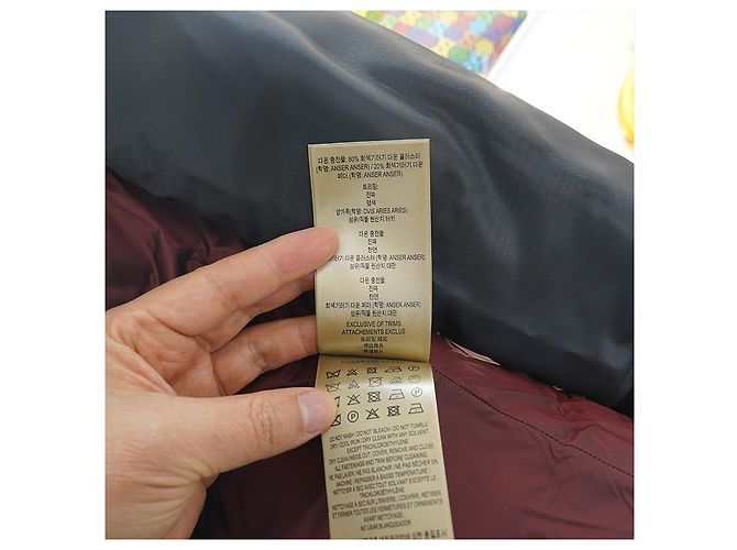 Burberry Chaqueta larga acolchada Ashmoore Burdeos Roja - vista 24